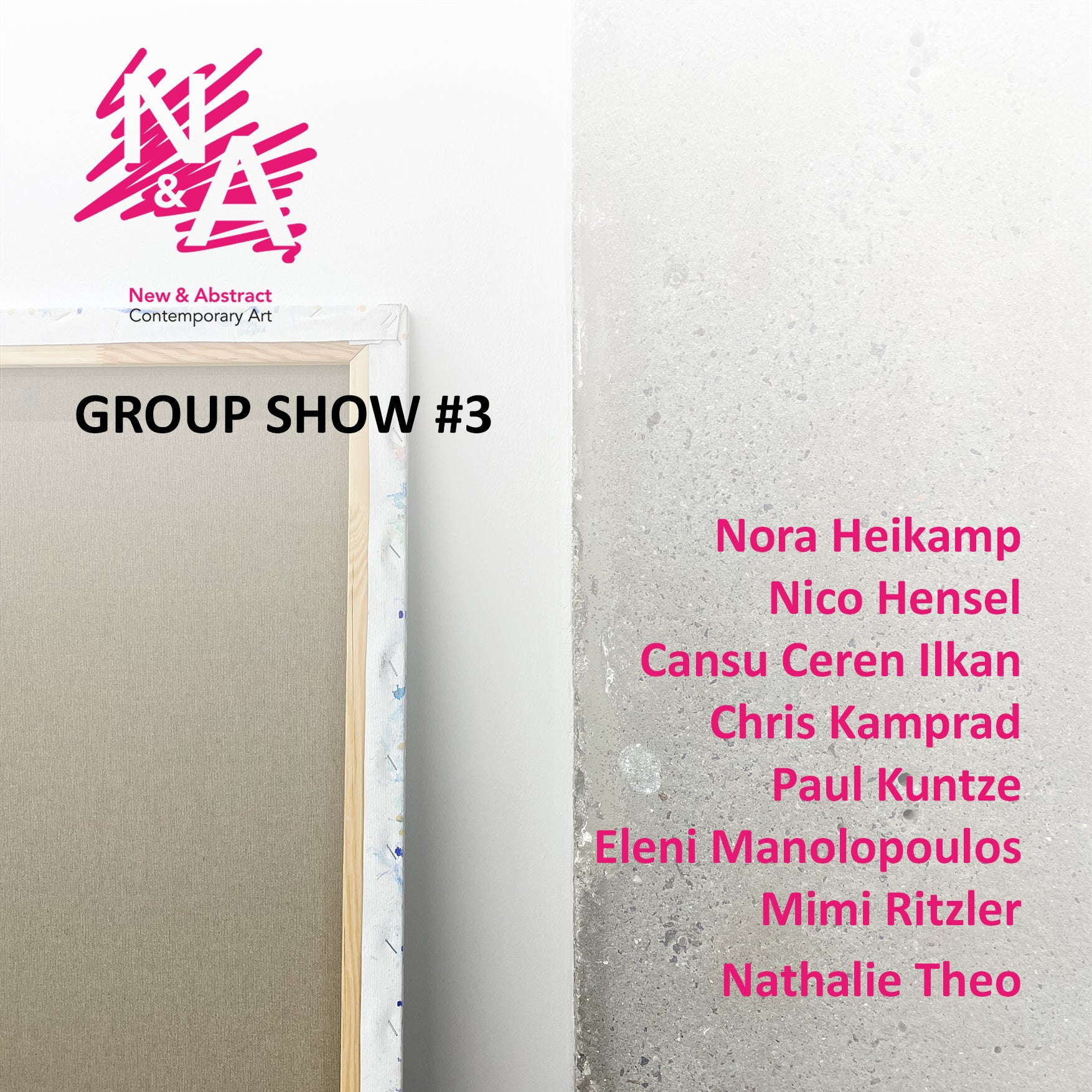 Save the date: 26 September GROUP SHOW #3 - come by!